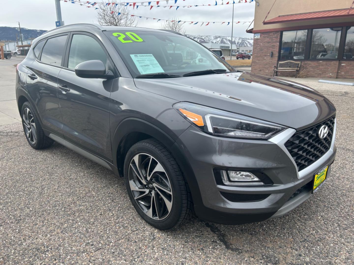 2020 Dark Gray /Black Hyundai Tucson SEL (KM8J3CAL4LU) with an 2.4L engine, Automatic transmission, located at 3030 CY Ave, Casper, WY, 82604, (307) 265-3830, 42.827816, -106.357483 - Photo#2